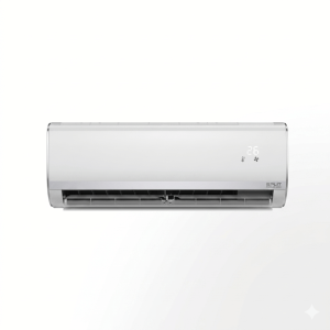 CLIMATISEUR SPLIT 3CV-24000BTU R410 FAÇADE BLANCHE -BANDE SILVER  220-240V - NASCO