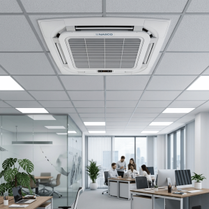 CLIMATISEUR SPLIT CASSETTE 3CV-24000BTU  DUAL INVERTER  R410A  220-240V - NASCO