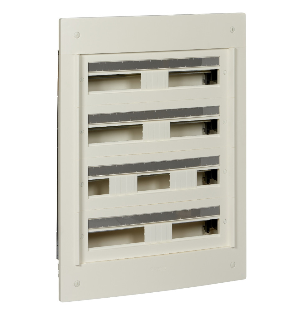 Coffret encastré 4 rangées 24 modules - 160A - sans porte - Coffret encastré 4 rangées 24 modules - 160A - sans porte -