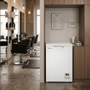 CONGELATEUR HORIZONTAL 142L-142LITRES GRIS DIRECT COOLING 1 PANIER - CLE 220-240V R600 - HISENSE