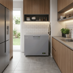 CONGELATEUR HORIZONTAL 297LT-297LITRES GRIS DIRECT COOLING 1 PANIER CLE 220-240V R600 - HISENSE