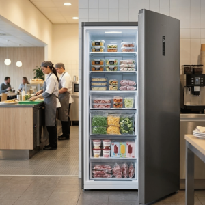 CONGELATEUR VERTICAL 600LT-600LITRES - NO FROST - 5 ETAGERES+1PANIER FRIDGE-FREEZER 220-240V -  NASCO