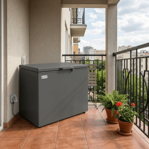 CONGELATEUR HORIZONTAL 270LT-270LITRES ARGENT 1PANIER PORTE VITRE A L'INTERIEUR  NET - NASCO