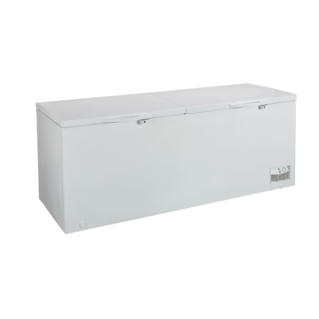 CONGELATEUR HORIZONTAL 658LT- 658LITRES SILVER - 2 PORTES 2 PANIERS INT. 220-240V CLE R134 - NASCO