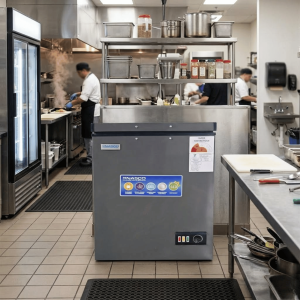 CONGELATEUR HORIZONTAL SILVER 175LT-175LITRES - 1 PORTE 1 PANIER A L'INTERIEUR 220-240V CLE - NASCO