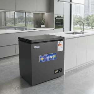 CONGELATEUR HORIZONTAL DARK SILVER 175LT-175LITRES (138L NET) 1 PORTE 1 PANIER INTERNE 220-240V -  NASCO
