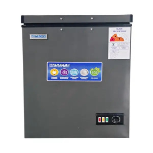 CONGELATEUR HORIZONTAL 200LT-200LITRES (150L NET) 1 PORTE 1 PANIER A L'INT DARK SILVER - NASCO