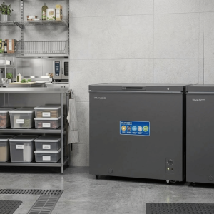CONGELATEUR HORIZONTAL 137LT-137LITRES - 1PORTE 1 PANIER INTERNE CLE DARK SILVER 220-240V R600 - NASCO