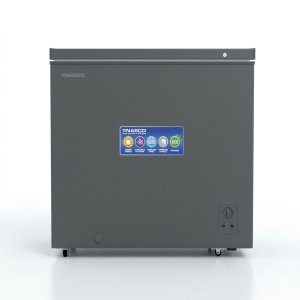 CONGELATEUR HORIZONTAL 198LT-198LITRES - 1PORTE 1 PANIER INTERNE CLE DARK SILVER 220-240V R600  - NASCO