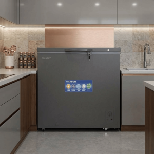 CONGELATEUR HORIZONTAL 198LT-198LITRES - 1PORTE 1 PANIER INTERNE CLE DARK SILVER 220-240V R600  - NASCO