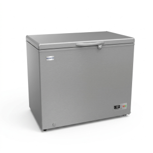 CONGELATEUR HORIZONTAL GRIS FONCE 195LT-195LITRES - PORTE VITREE INT.1 PANIER INT CLE 220-240V R600 - NASCO
