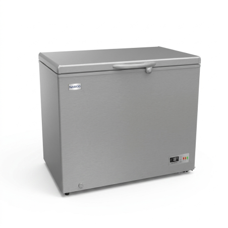 CONGELATEUR HORIZONTAL GRIS FONCE 195LT-195LITRES - PORTE VITREE INT.1 PANIER INT CLE 220-240V R600 - NASCO