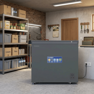 CONGELATEUR HORIZONTAL 206LT-206LITRES - 1PORTE 1 PANIER INTERNE CLE DARK SILVER/220-240V R600 - NASCO