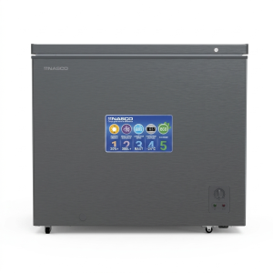 CONGELATEUR HORIZONTAL 245LT-245LITRES 220-240V 1 PORTE 1 PANIER INTERNE GRIS SOMBRE CLE R600 ECO EN - NASCO