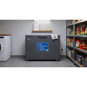 CONGELATEUR HORIZONTAL 245LT-245LITRES 220-240V 1 PORTE 1 PANIER INTERNE GRIS SOMBRE CLE R600 ECO EN - NASCO
