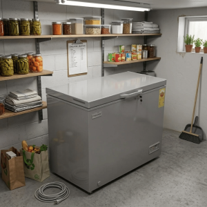 CONGELATEUR HORIZONTAL 350LT-350LITRES (250L NET) - 1 PORTE 1 PANIER A L'INT DARK SILVER - NASCO