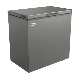 CONGELATEUR HORIZONTAL 215LT-215LITRES SILVER - 1PANIER AVEC PORTE VITREE A L'INTERIEUR -  NASCO