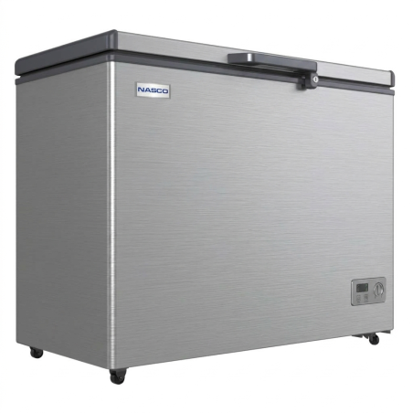 CONGELATEUR HORIZONTAL GRIS FONCE 392LT-392LITRES - PORTE VITREE INT. 1 PANIER INT.CLE 220-240V R600 - NASCO