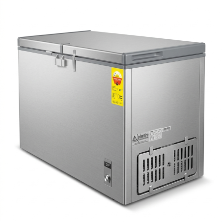 CONGELATEUR HORIZONTAL 425LT-425LITRES DARK SILVER  - 2 PORTES 2 PANIERS NET 220-240V - NASCO