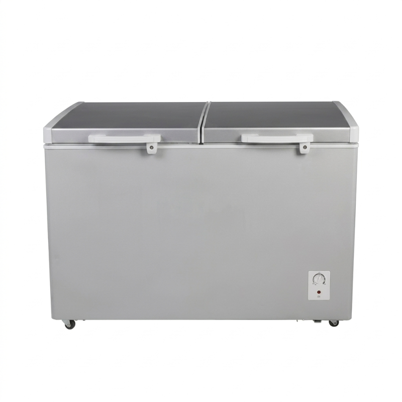 CONGELATEUR HORIZONTAL 519LT-519LITRES - 220-240V 2 PORTE 2 PANIER INTERNE GRIS SOMBRE CLE ECO ENERGIE - NASCO
