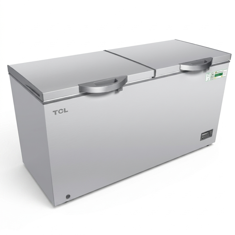 CONGELATEUR HORIZONTAL 708LT-708LITRES - 2 BATTANTS - 2 PANIERS INTERNES BLANC R290 220-240V - TCL