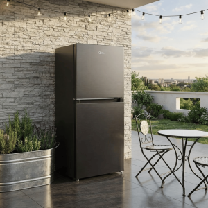 REFRIGERATEUR 179LT-179LITRES(119+60) DOUBLE PORTES - SMART COOL.R600A JAZZ BLACK 220-240 - MIDEA