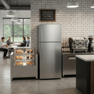 FRIGO 338LT-338LITRES(254L+84L) - SMART COOL.NO FROST R600A SILVER 220-240V INVERTER - MIDEA