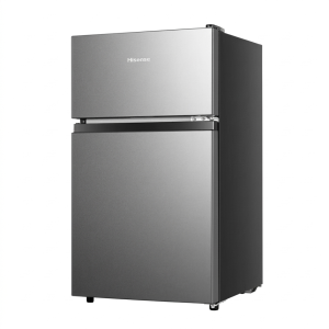 REFRIGERATEUR 80LT-80LITRES(58LT+22LT) - 2 PORTES A SILVER 220-240V R600A - HISENSE