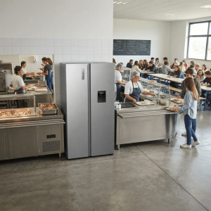 FRIGO AMERICAIN 529LT-529LITRES - 2 PORTES TOTAL NO FROST DISTRIBUTEUR D'EAU GRIS MULTI AIRFLOW - HISENSE