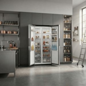 FRIGO AMERICAIN 529LT-529LITRES - 2 PORTES TOTAL NO FROST DIST.D'EAU GRIS INVERTER MULTI AIRFLOW - HISENSE