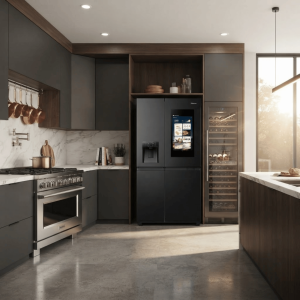 FRIGO AMERICAIN 614LT-614LITRES - 2 PORTES INVERTER DIST. EAU+GLAC. BLACK INOX CONNECT LIFE - HISENSE