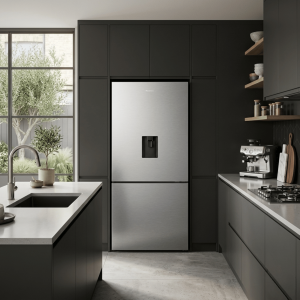 FRIGO COMBINE 484LT-484LITRES - 4PORTES STAINLESS STEEL DIST.D'EAU 2EN1(REF ET CONG) MULTI AIRFLOW - HISENSE