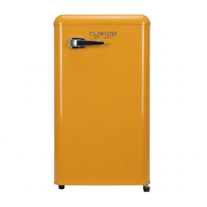 PETIT FRIGO RETRO 100LT-100LITRES (76LT NET) - 1 PORTE JAUNE R600A ECONOMIE D'ENERGIE - NASCO