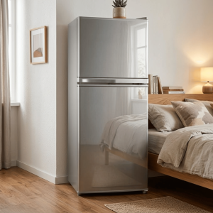 FRIGO 108LT-108LITRES (73LT+35LT) - SILVER AVEC CLE ECONOMIE ENERGIE 220-240V R600A - NASCO