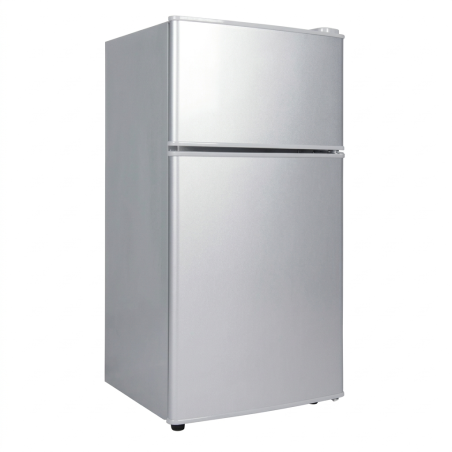 REFRIGERATEUR 110LT-110LITRES (86LT NET) - DOUBLE PORTE R600A DARK SILVER ECO. ENERGIE - NASCO