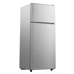 REFRIGERATEUR 202LT-202LITRES(102LT NET) - DOUBLE PORTE R600A  DARK SILVER ECO. D'ENERGIE - NASCO