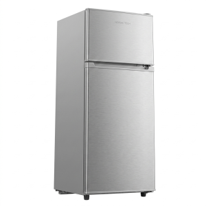 REFRIGERATEUR DOUBLE PORTE 102LT-102LITRES(72LT+30LT) - R600A 220-240V NOIR-MIROIR - NASCO