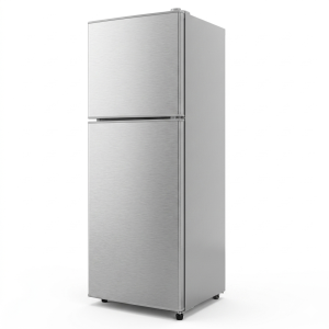 REFRIGERATEUR 138LT-138LITRES (90LT+48LT) - DOUBLE PORTE  - R600A 220-240V DARK SILVER - NASCO