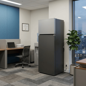 FRIGO 107LT-107LITRES(84LT+23LT) - 2 PORTES CLE GRIS FONCE FAST COOLING ECO. ENERGIE 220-240V - NASCO