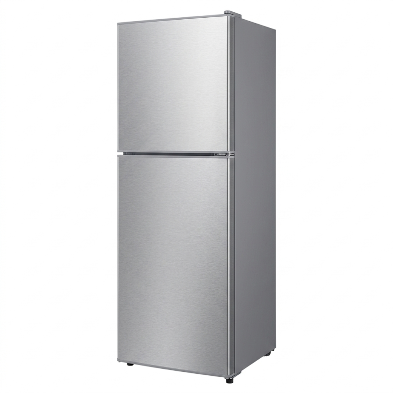 REFRIGERATEUR DOUBLE PORTE 138LT-138LITRES NET - R600A 220-240V GRIS ECO. D'ENERGIE CLE - NASCO