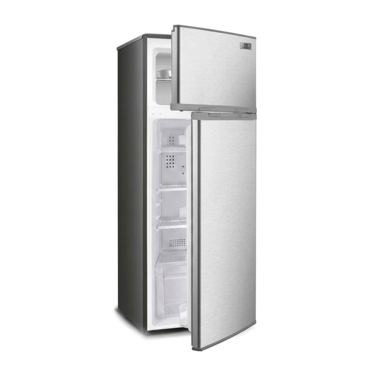REFRIGERATEUR 350LT-350LITRES(262L+88L) - SILVER ECONOMIE D'ENERGIE R600 220-240V - NASCO