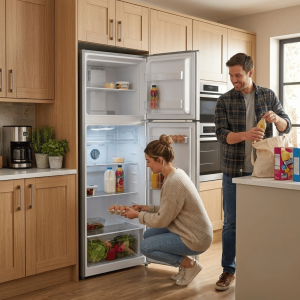 FRIGO SILVER 331LT-331LITRES NET (254L+77L) -  NO FROST COOL.TECH - DIST. D'EAU 220-240V R600 - NASCO
