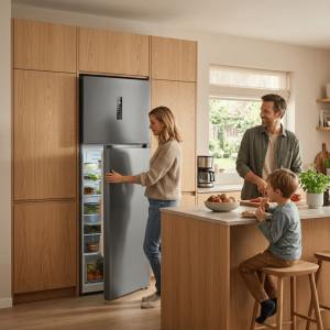 FRIGO 527LT-527LITRES(412L+115L) - NO FROST COOL.TECH MULTIFLOW GRIS FONCE 220-240V R600 - NASCO