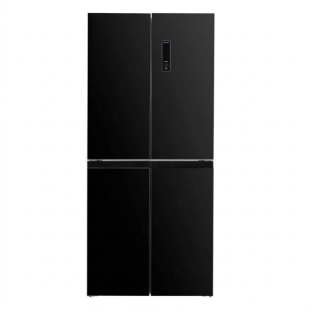 FRIGO 401LT-401LITRES NET (268+133) - 4 PORTES NOIR-MIROIR NO FROST - NASCO
