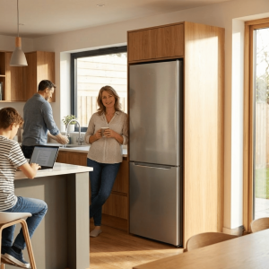FRIGO COMBINE 319LT-319LITRES NET - 3 TIROIRS SILVER - NASCO