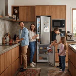 FRIGO COMBINE SILVER 326LT-326LITRES - 3TIROIRS R600A 220-240V - NASCO