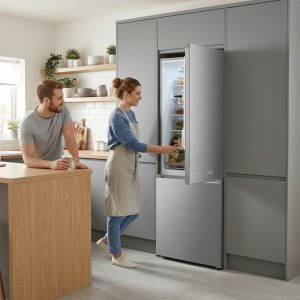 FRIGO COMBINE 273LT-273LITRES NET - SILVER - 3 TIROIRS 220-240V - NASCO