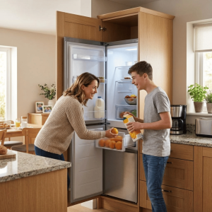 FRIGO COMBINE 229LT-229LITRES - 3 TIROIRS  SILVER - NASCO