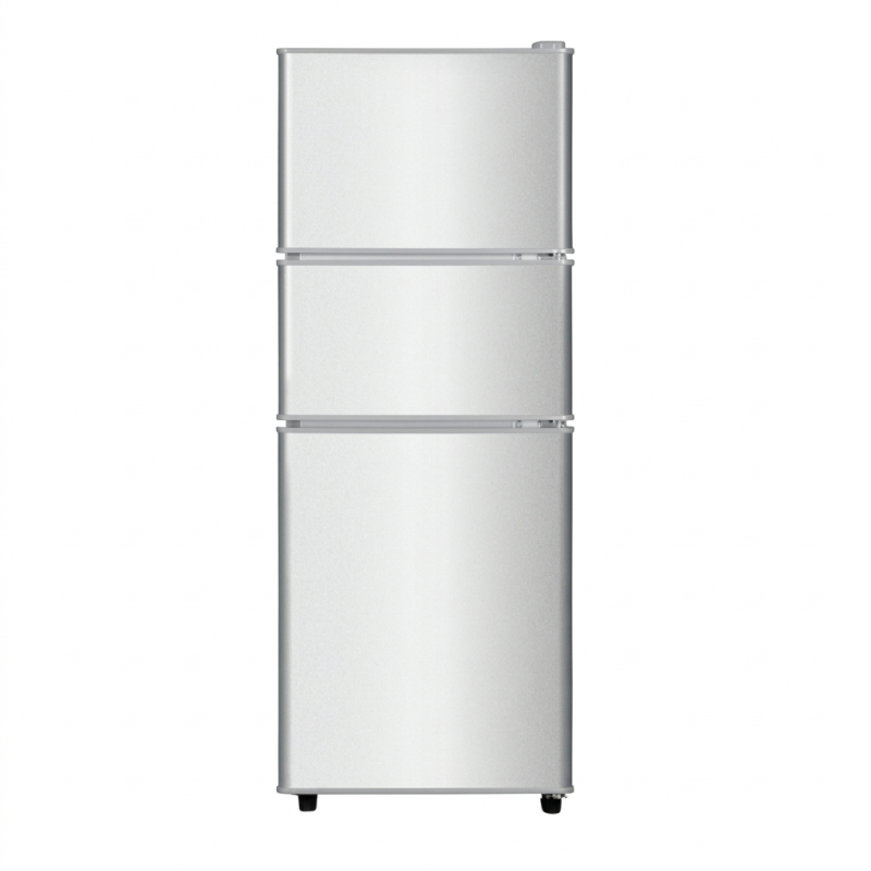 REFRIGERATEUR 3 PORTES 133LT-133LITRES - SILVER ECONOMIE D'ENERGIE 220-240V - NASCO,Frigo -
