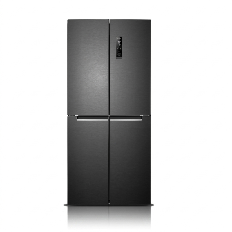 FRIGO 421LT-421LITRES NET (271L+150L) - 4 PORTES INOX NO FROST 220-240V R600A - NASCO